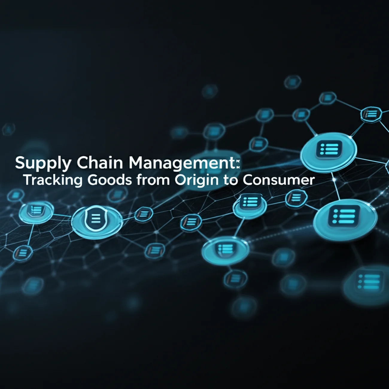 Supply Chain Management: Tracking Goods from Origin to Consumer